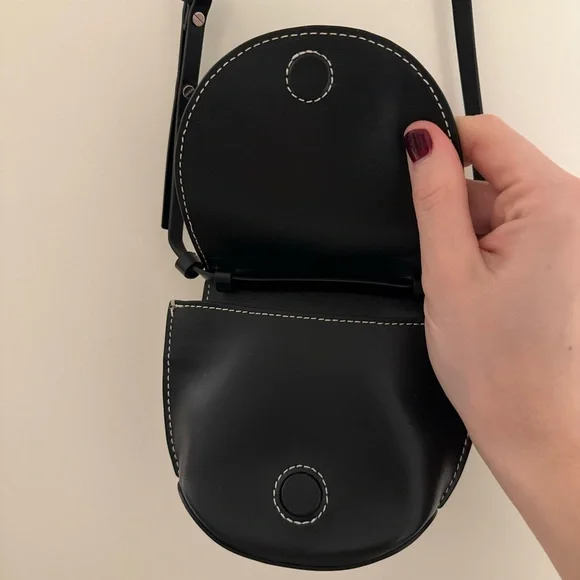 GANNI Recycled Leather Mini Cross Body Purse - Picture 2 of 6